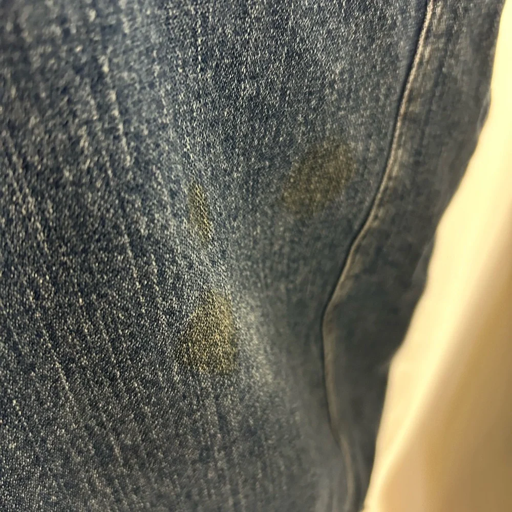 Wrangler Blue Denim Vest with Cream Sherpa Collar - Picture 5 of 5